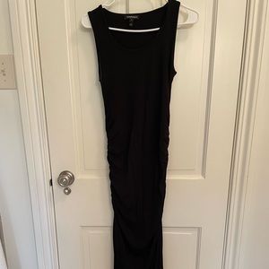 Long black Isabella Oliver maternity maxi dress